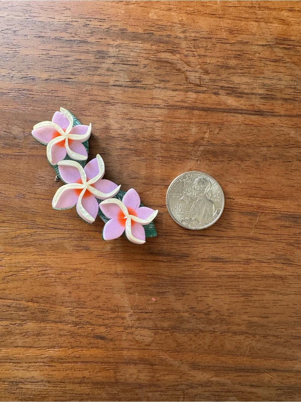 Erstwilder Pink Plumeria Flower Brooch